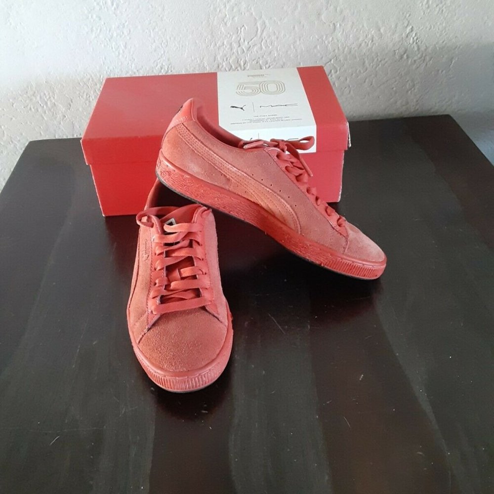 Puma Womens Red Mac 2 Lady Danger Suede Classic